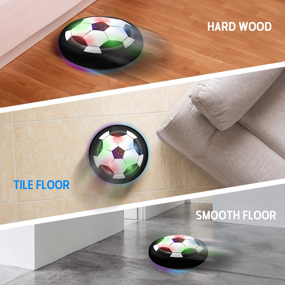LED Hover Soccer Ball Toy for Kids Indoor Football Game