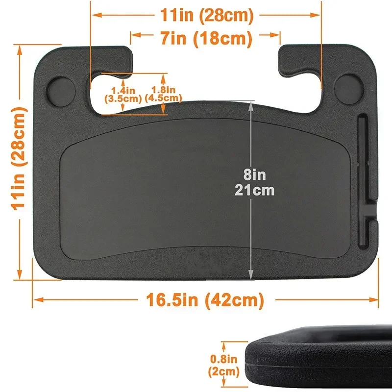 Car Steering Wheel Tray Table for Food, Drinks and Laptop