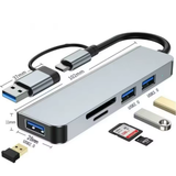8 in 1 USB C Hub with Card Reader and Audio Port