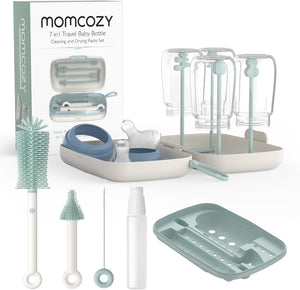 Baby Bottle Brush Kit with Push Press Foam Cleaning Design