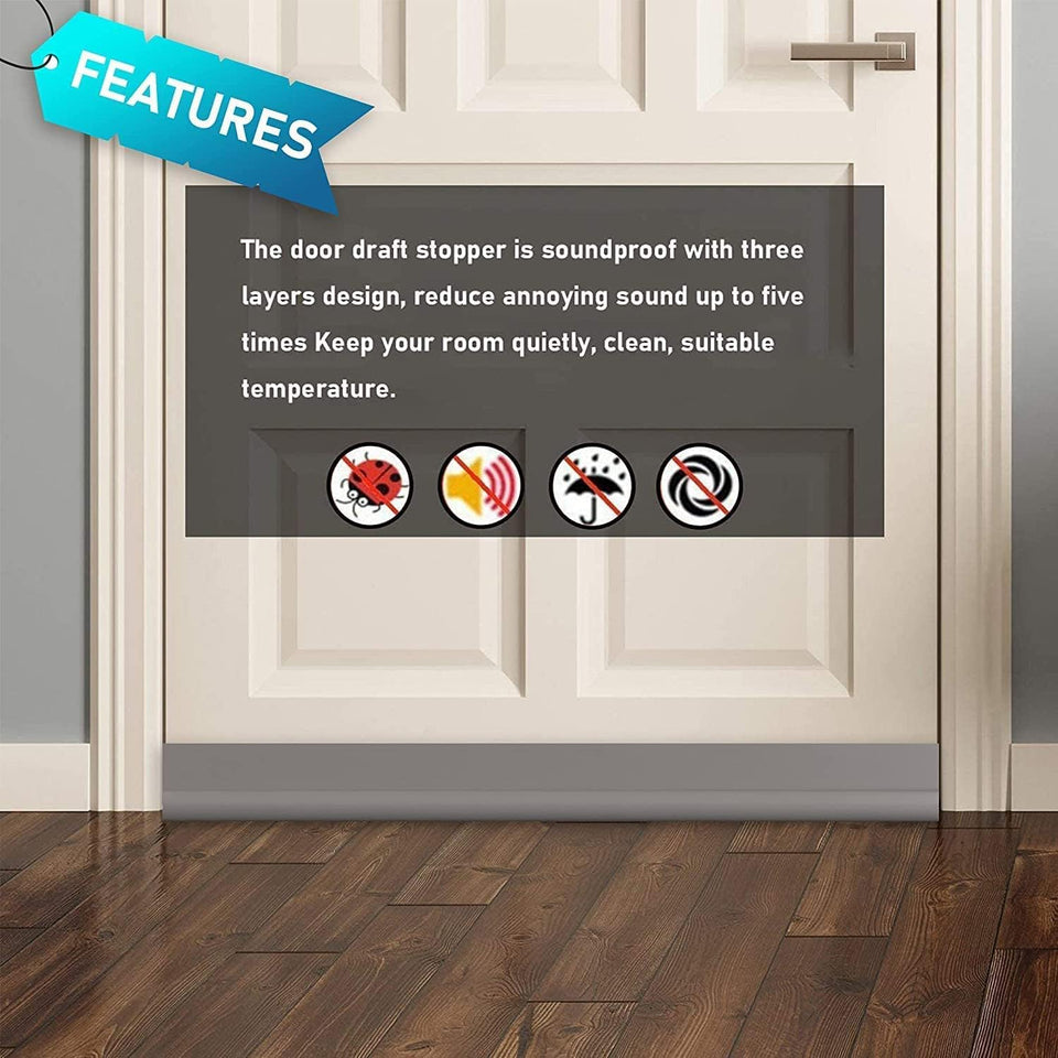90CM Waterproof Door Seal Strip Soundproof Draught Stopper