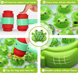 Interactive Whack A Frog Toddler Toy with Lights Music and 2 Hammers