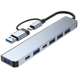 8 in 1 USB C Hub with Card Reader and Audio Port