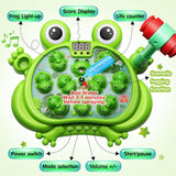 Interactive Whack A Frog Toddler Toy with Lights Music and 2 Hammers