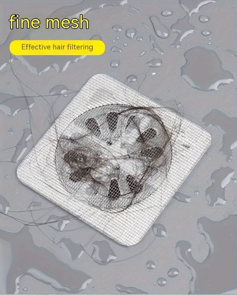 Self Adhesive Floor Drain Mesh Filter Sticker (Hairs and Insects Blocker)