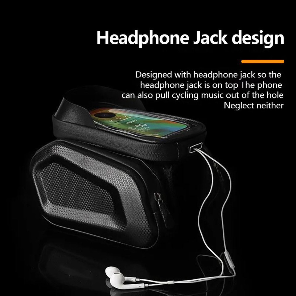 Bicycle Phone Bag with Touch Screen and Large Storage