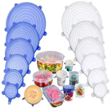 Reusable Silicone Stretch Lids for Food Storage, 6Pcs