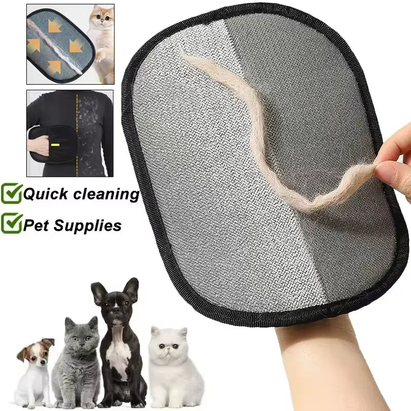 Reusable Pet Hair Remover Gloves for Cats and Dogs