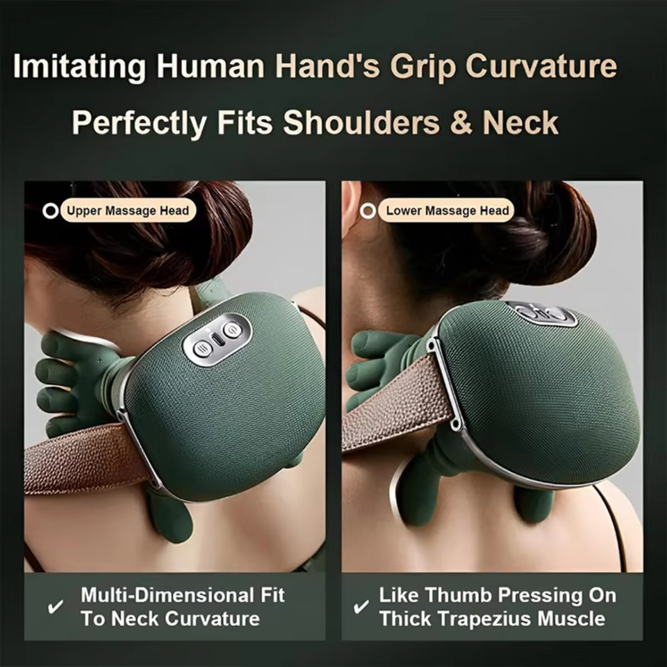 Neck and Shoulder Kneading Massager  3 Level Strength Modes