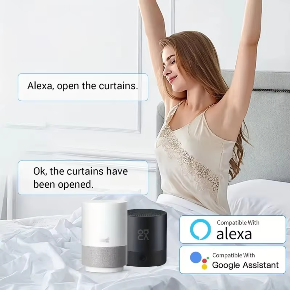 Smart Automatic Curtain Opener with App Timer Voice Control