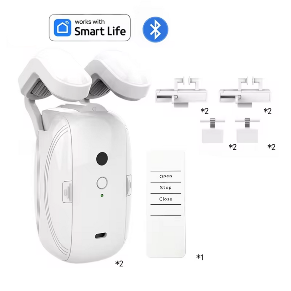 Smart Automatic Curtain Opener with App Timer Voice Control