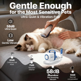 Pet Grooming Vacuum Kit 15000Pa Dog Hair Clipper