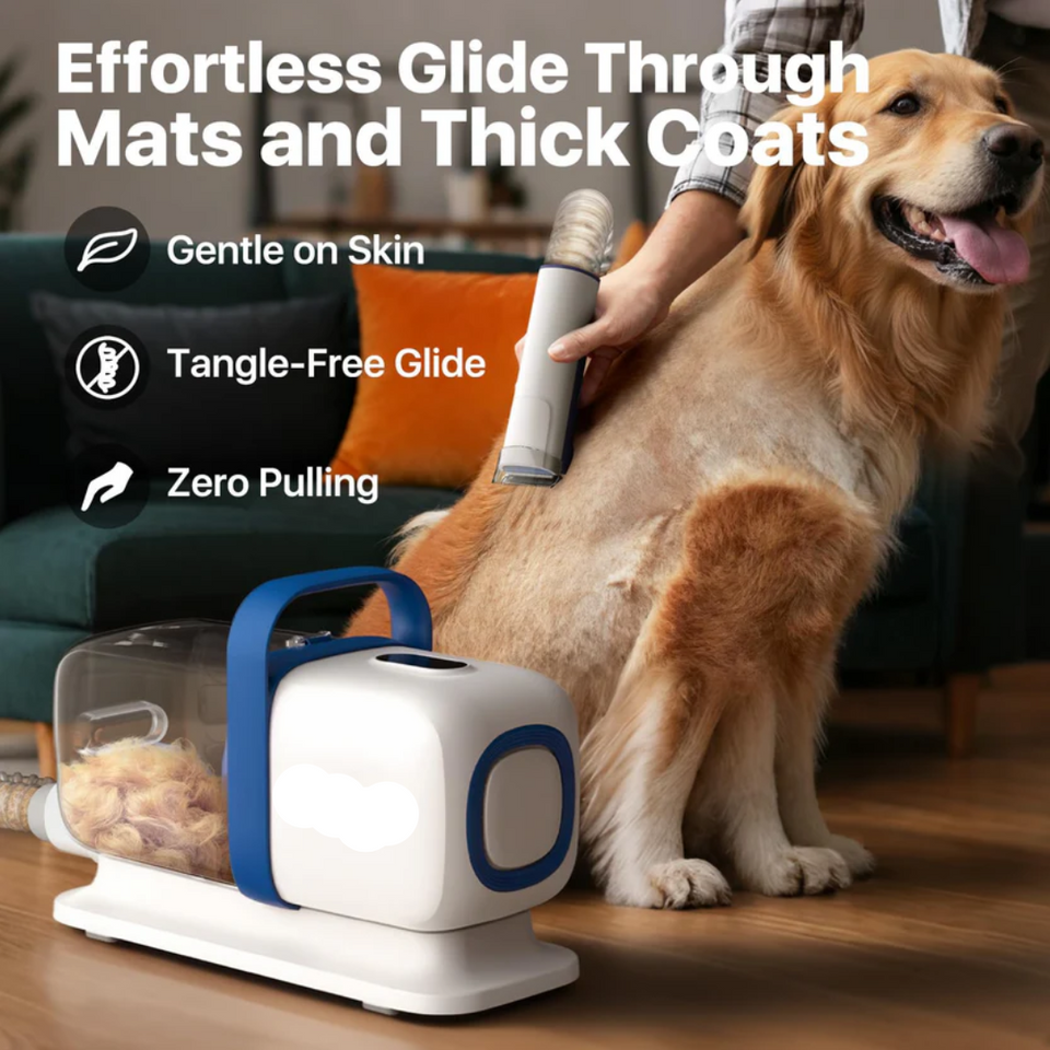 Pet Grooming Vacuum Kit 15000Pa Dog Hair Clipper