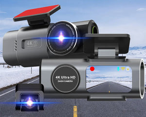 4K Dash Cam Car Camera with Night Vision and GPS