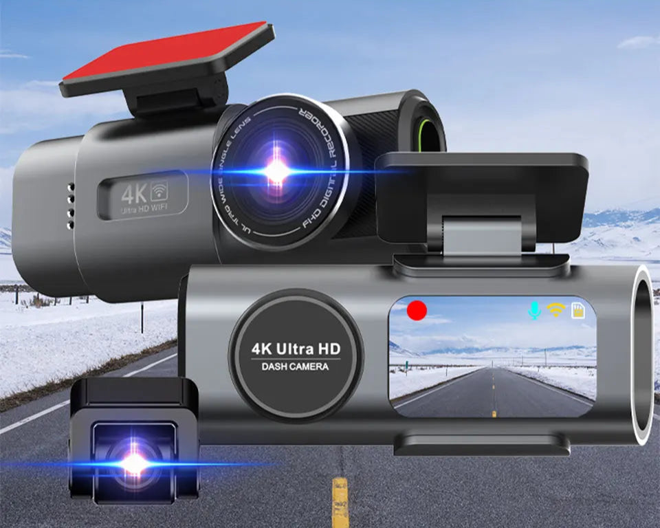 4K Dash Cam Car Camera with Night Vision and GPS