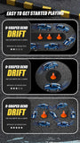 4WD RC Drift Car 2.4G High Speed 20 km/h with LED Lights