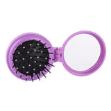 Portable Folding Pocket Comb with Mirror Hair Styling Tool