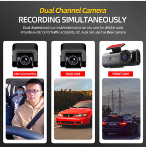 4K Dash Cam Car Camera with Night Vision and GPS