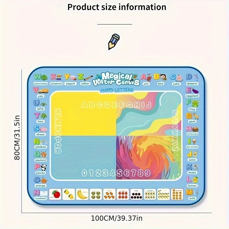 Magic Water Drawing Mat with Reusable Pens for Kids