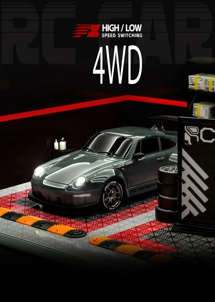 4WD RC Drift Car 2.4G High Speed 20 km/h with LED Lights