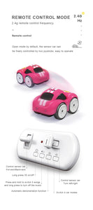 Rechargeable Smart Toy Car for Kids Obstacle Sensing and Fun Lights