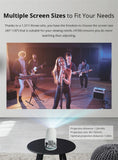 Portable Android 11 Projector WiFi 6 Bluetooth 5.0 720p Native 4K Support