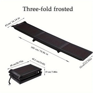 Folding Pet Ramp for Cars and SUVs with Side Rails