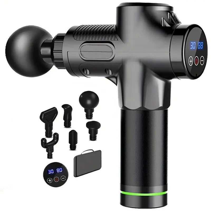 Deep Tissue Massage Gun for Pain Relief – 8 Heads | Portable Muscle Massager