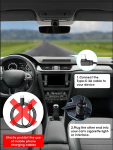 4K Dash Cam Car Camera with Night Vision and GPS