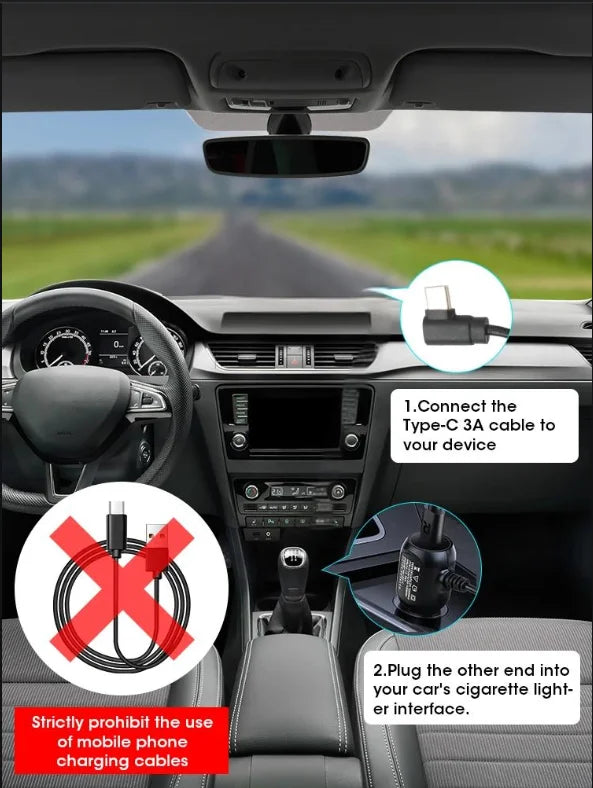4K Dash Cam Car Camera with Night Vision and GPS