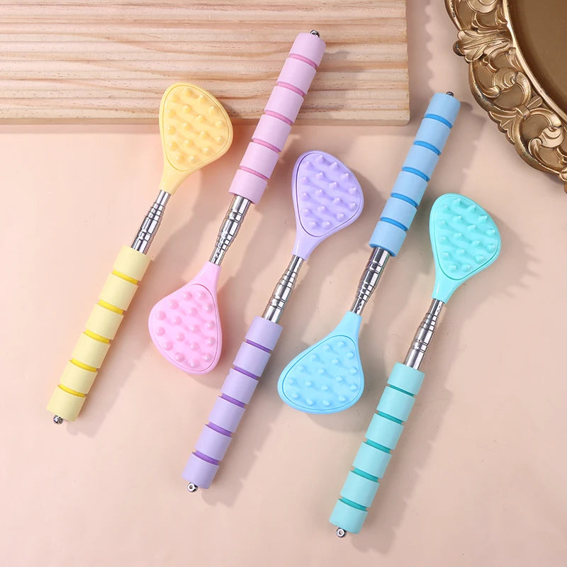 Extendable Cactus Back Scratcher for Pets Retractable Massager