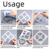 Self Adhesive Floor Drain Mesh Filter Sticker (Hairs and Insects Blocker)