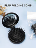 Portable Folding Pocket Comb with Mirror Hair Styling Tool