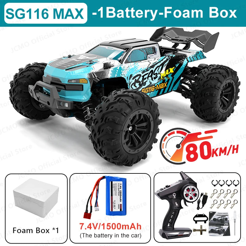 SG116MAX Brushless 1:16 4WD RC Drift Car (Up to 80 km/h)