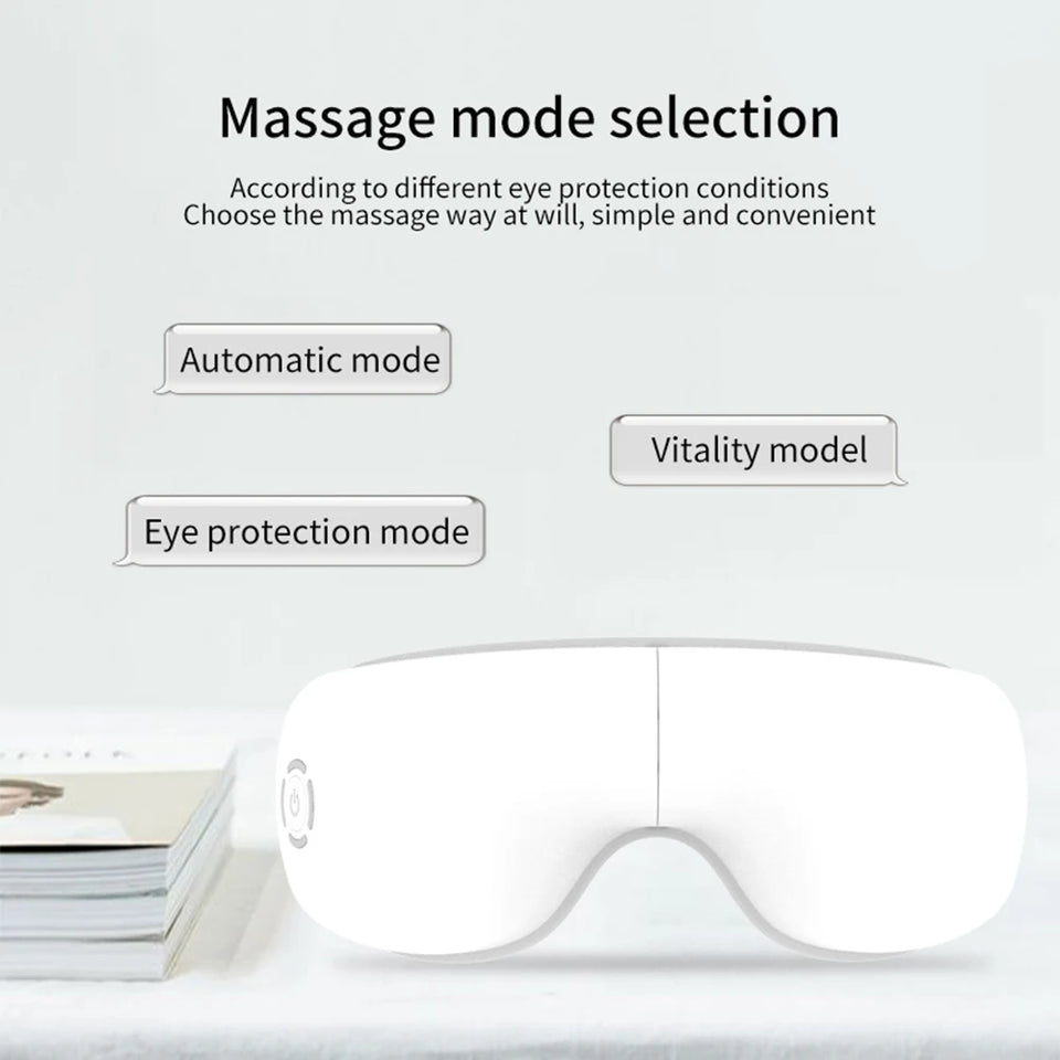 Heated Eye Massager, Vibration & Music for Complete Eye Relaxation