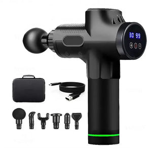 Deep Tissue Massage Gun for Pain Relief – 8 Heads | Portable Muscle Massager