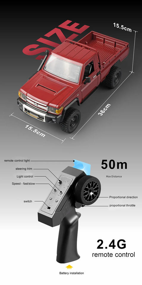 MN82S 1:12 4WD RC Crawler Pickup Truck (LC79 Style)