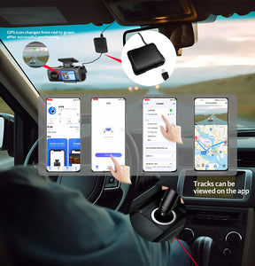 4K Dash Cam Car Camera with Night Vision and GPS