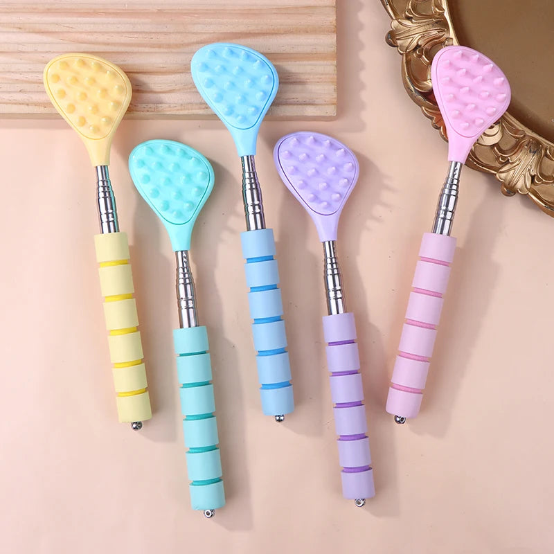 Extendable Cactus Back Scratcher for Pets Retractable Massager