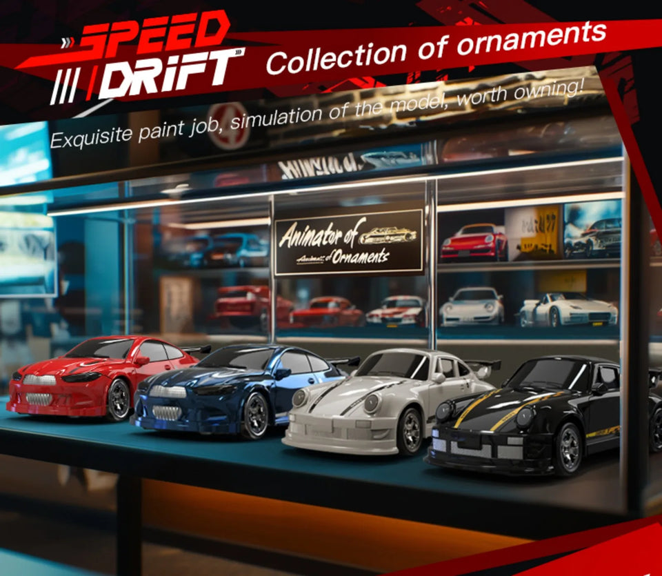 KF20 1:64 Mini Drift RC Car Four Wheel Remote Control Desk Racer