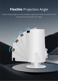Portable Android 11 Projector WiFi 6 Bluetooth 5.0 720p Native 4K Support