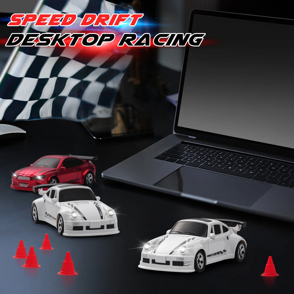 KF20 1:64 Mini Drift RC Car Four Wheel Remote Control Desk Racer