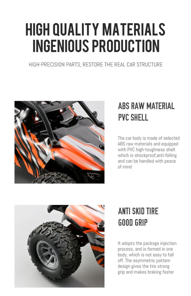 1:32 Mini RC Car 20 km/h 2.4GHz Off Road Drift Crawler