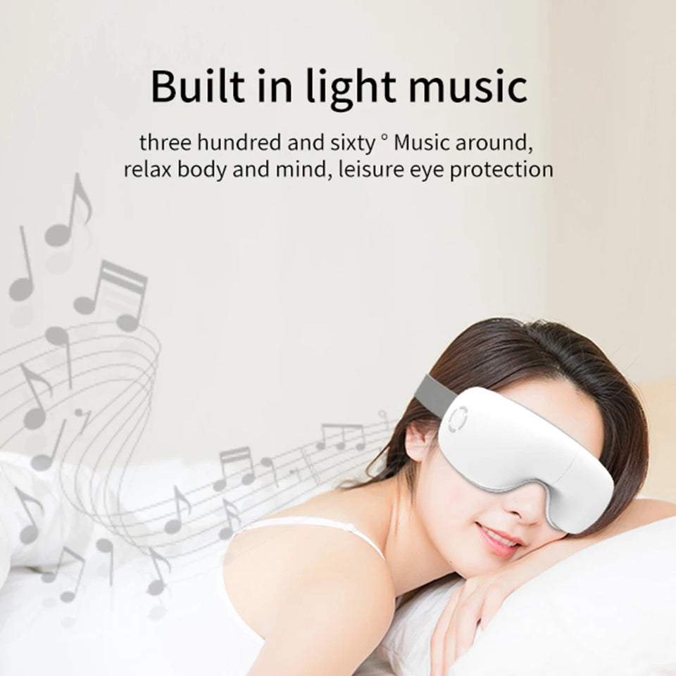 Heated Eye Massager, Vibration & Music for Complete Eye Relaxation