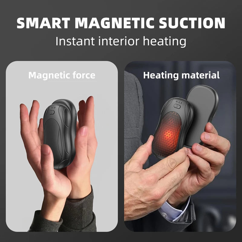 Magnetic Electric Hand Warmer Portable with 3 Heat Levels