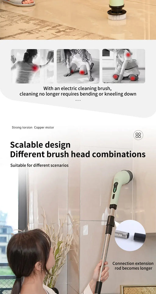 Wireless Electric Cleaning Brush Multifunctional Household Tool
