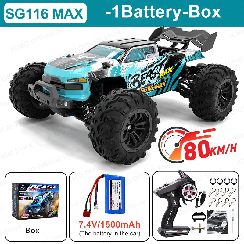 SG116MAX Brushless 1:16 4WD RC Drift Car (Up to 80 km/h)