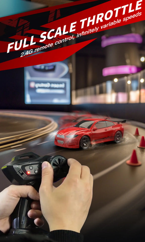 KF20 1:64 Mini Drift RC Car Four Wheel Remote Control Desk Racer