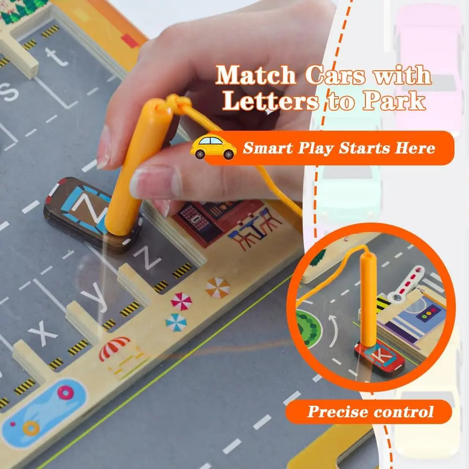 Montessori Alphabet Parking Maze