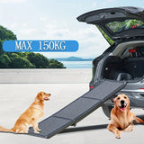 Folding Pet Ramp for Cars and SUVs with Side Rails